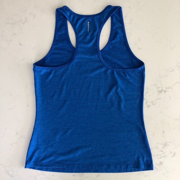 Athletic Works Dri More Racer Back Activewear Top in Polyester Blend Blue Size S - Picture 5 of 8